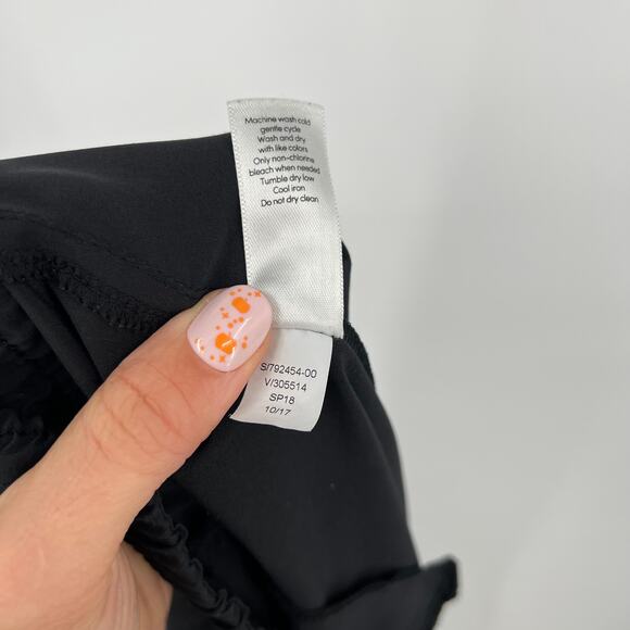 Athleta Black Pull On Wide Leg Pants Women's 8 - Picture 6 of 6